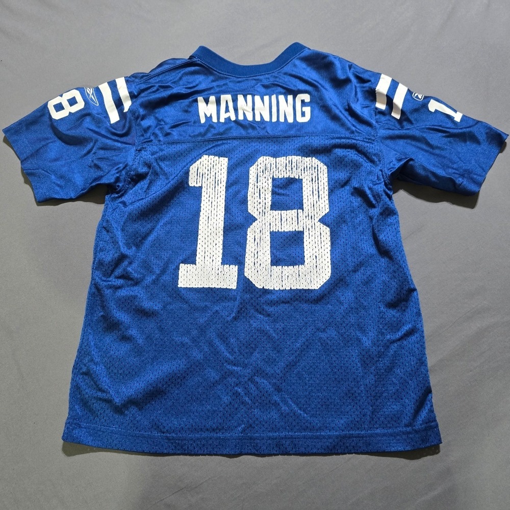 reebok‎ Indianapolis Colts Peyton Manning 18 Football Jersey NFL large youth